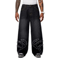 Inflation Loose Straight Bearded Jeans