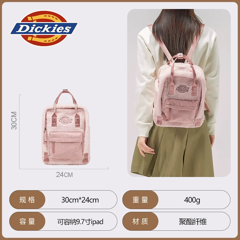 Dickies Faux Shearling Lined Zip Backpack