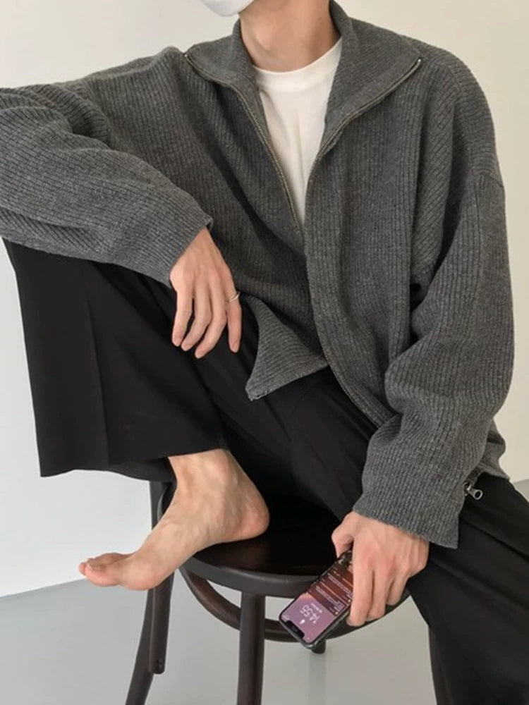 COLN Casual Versatile Zipper Sweater
