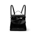 SmoSmos Black Pearl Faux Leather Magnetic Snap Backpack