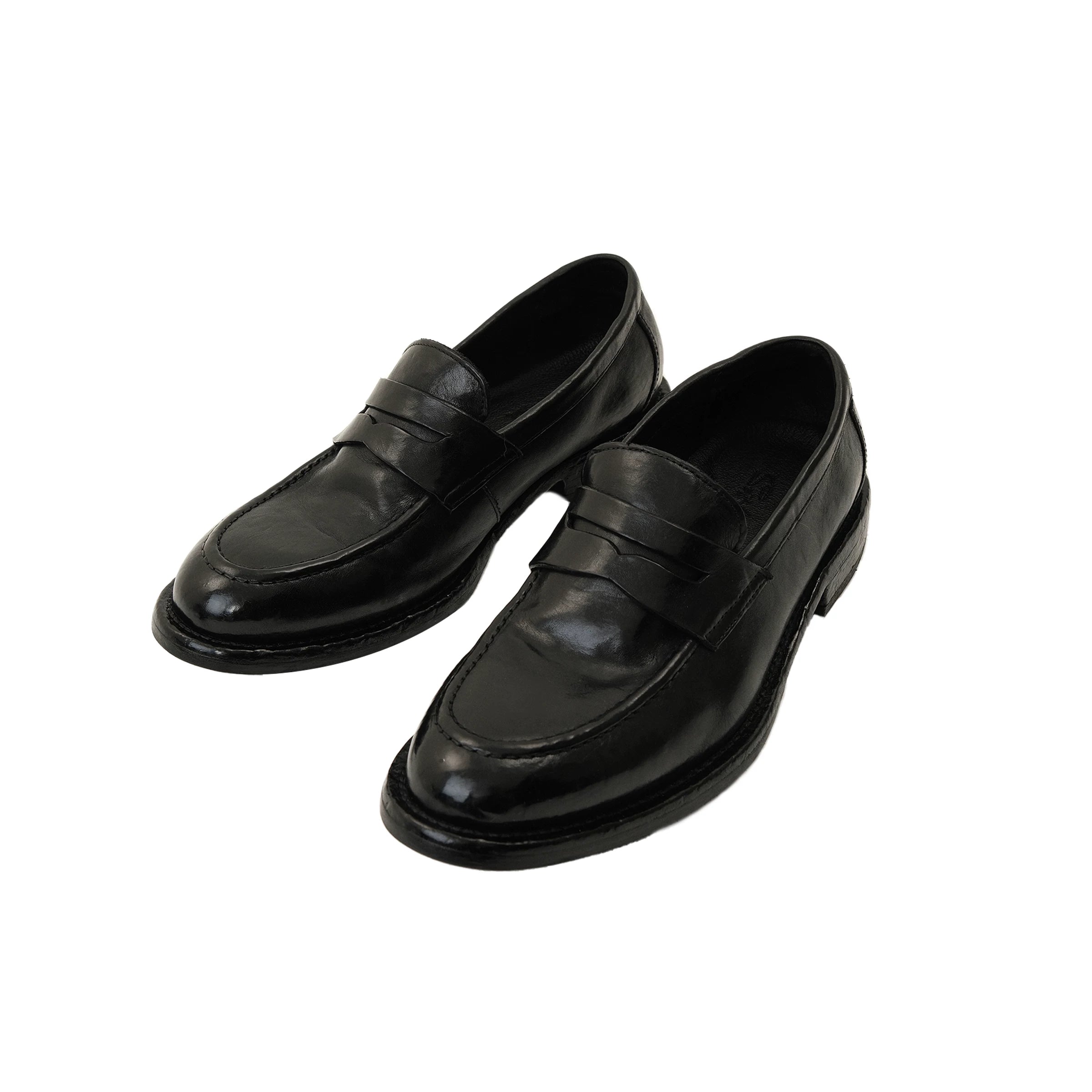 AMBSOM Goodyear Welt Leather Horsehide Loafer