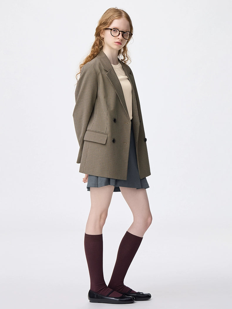 GU Pleated Short Fashion Simple Culottes