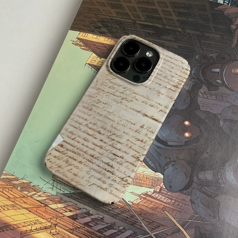 Retro Russian manuscript PBCASE X OQ Iphone Case