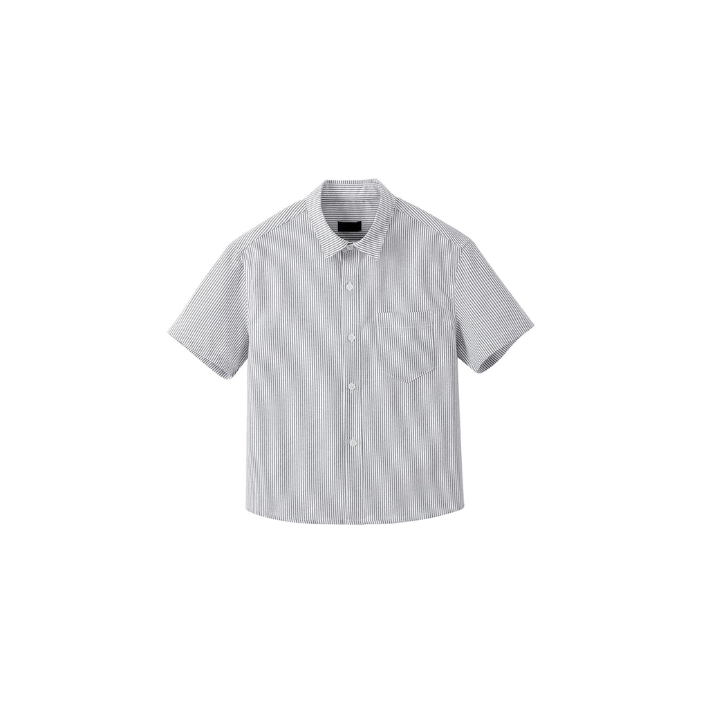 PLUS NO LOGO Striped Boxy Fit Shirt