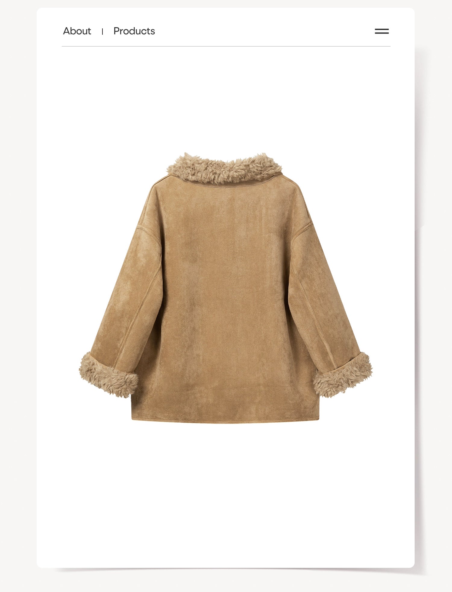 Cantonstory Korean Retro Vibe Warm Plush Jacket