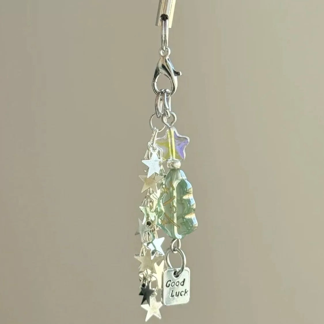XTZ Beaded Star Charm Phone Strap Lanyard