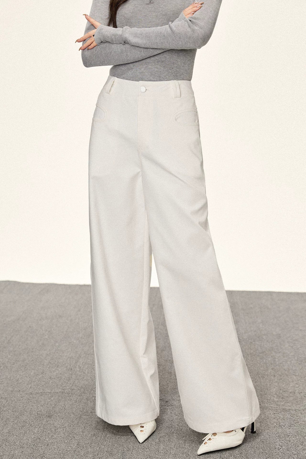 Cherry Melody High Waist Loose Straight Versatile Jeans