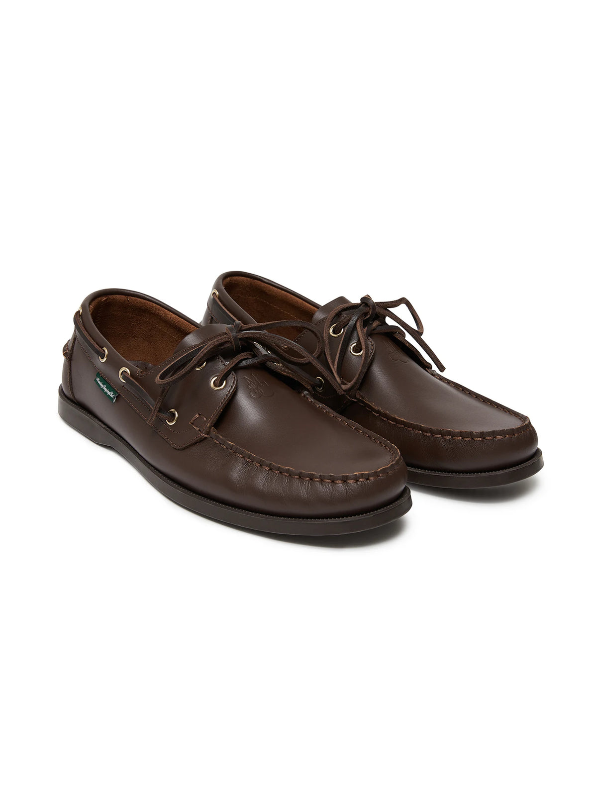 MondaySleepingClub Leather Lace-Up Boat Shoe