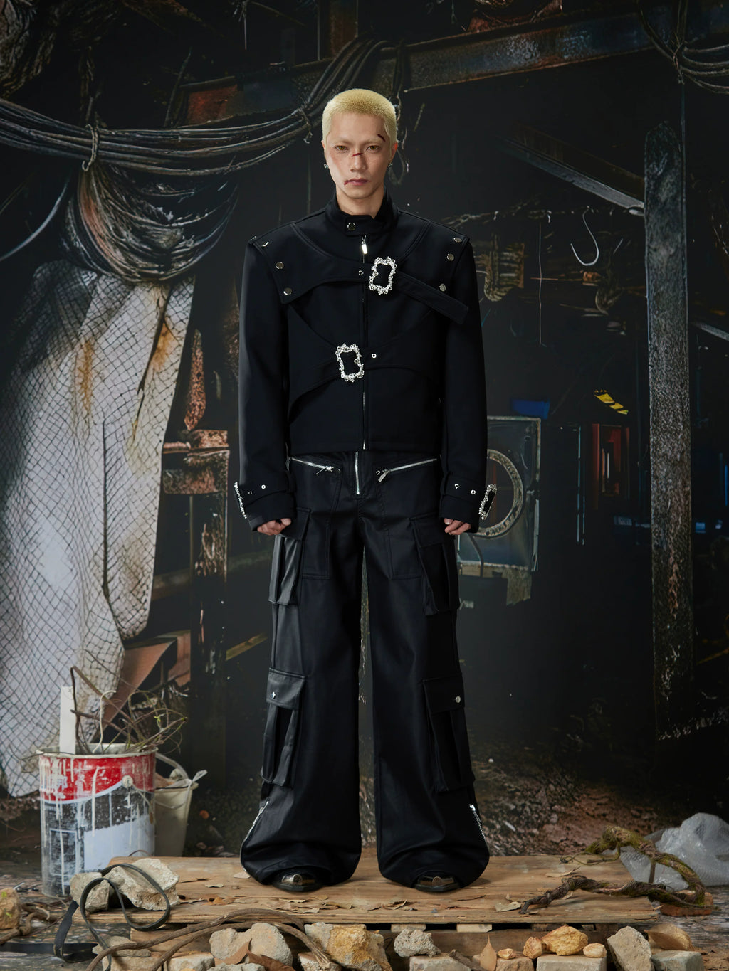 NUndeFineD Premium Sense Diablo Niche Short Leather Jacket