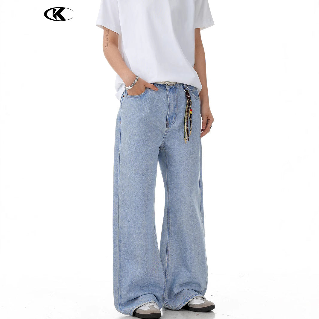 11KN Loose Straight Wide Leg Casual Pants