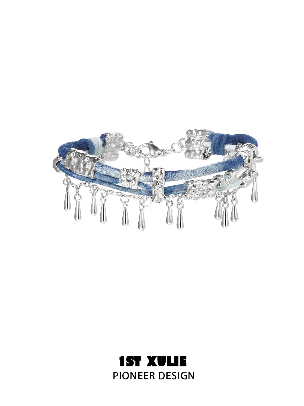 1ST XULIE Braided Blue Woven Bracelet