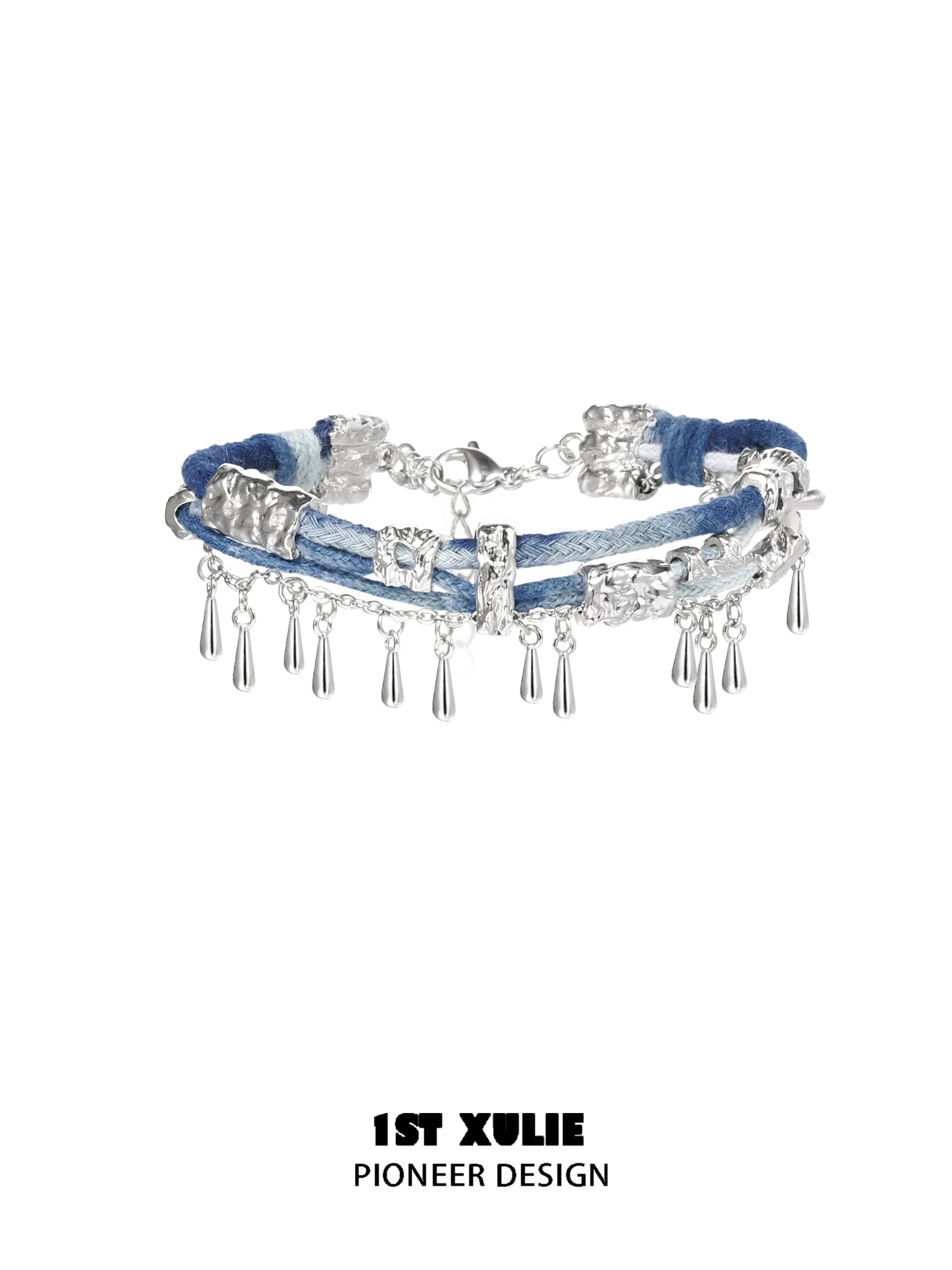 1ST XULIE Braided Blue Woven Bracelet