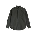 BUTTBILL Minimalist Washed Cotton Relaxed Long-Sleeve Shirt