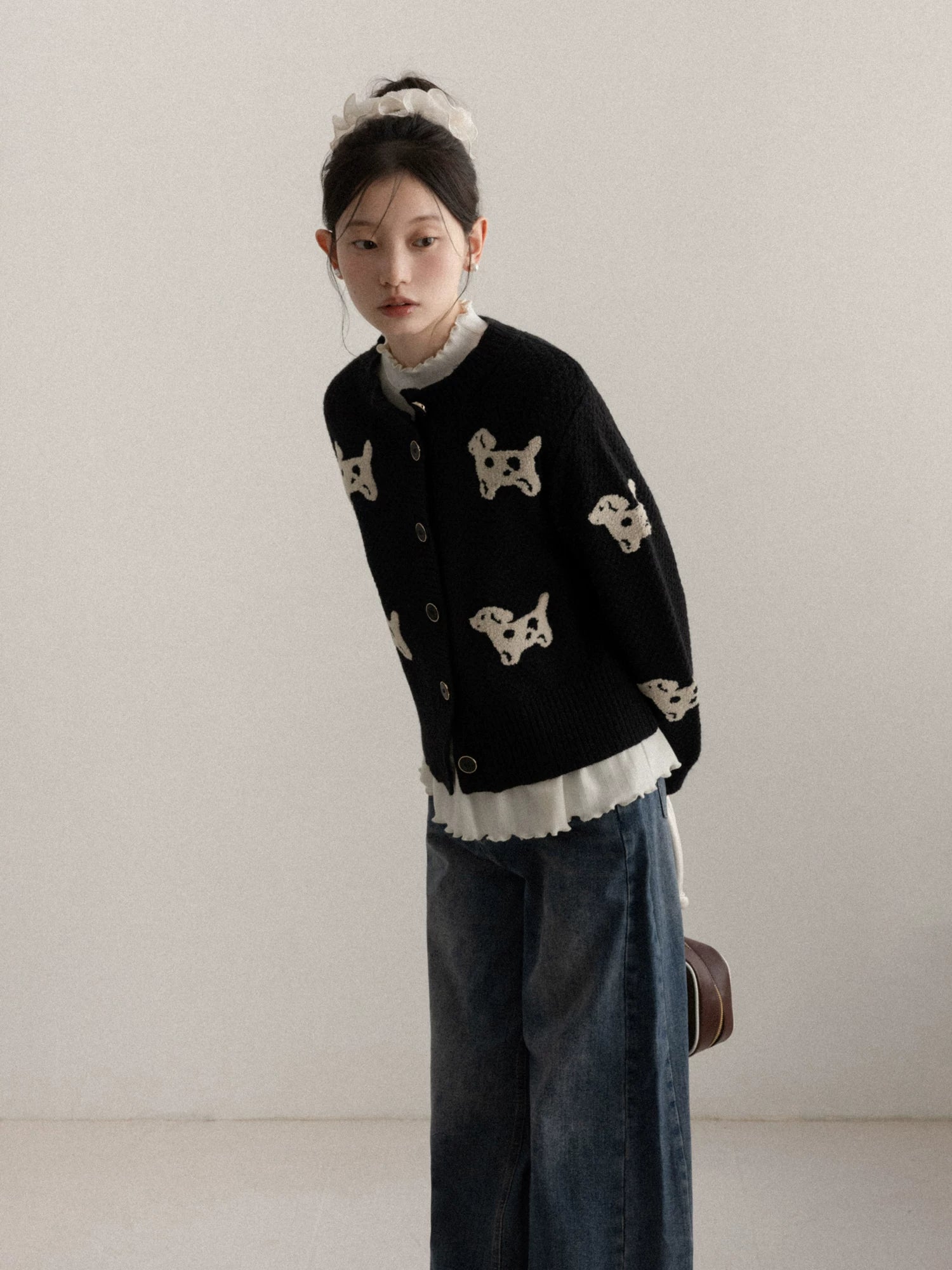 Cantonstory Fungus Edge Slim Bottom Long Sleeve
