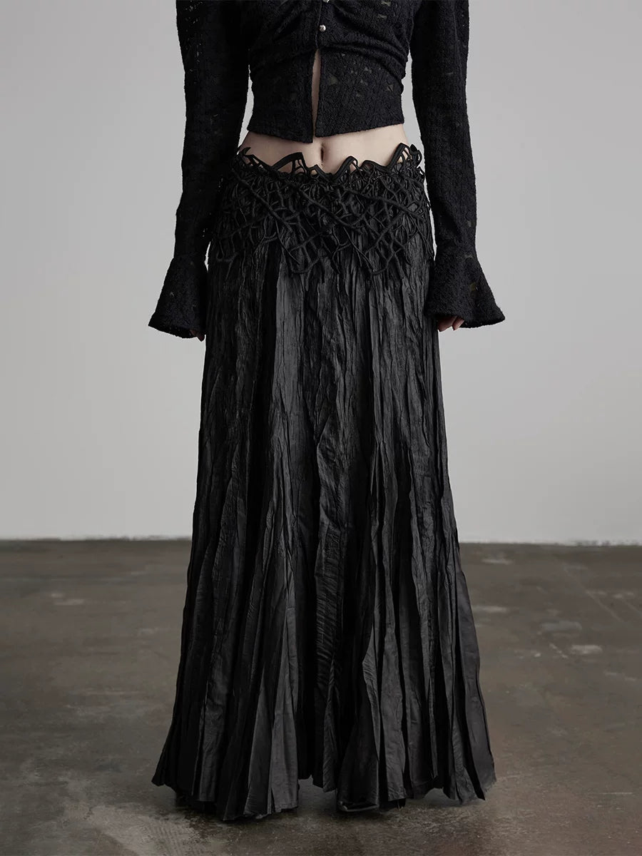 INDULGE Pleated Straight Skirt