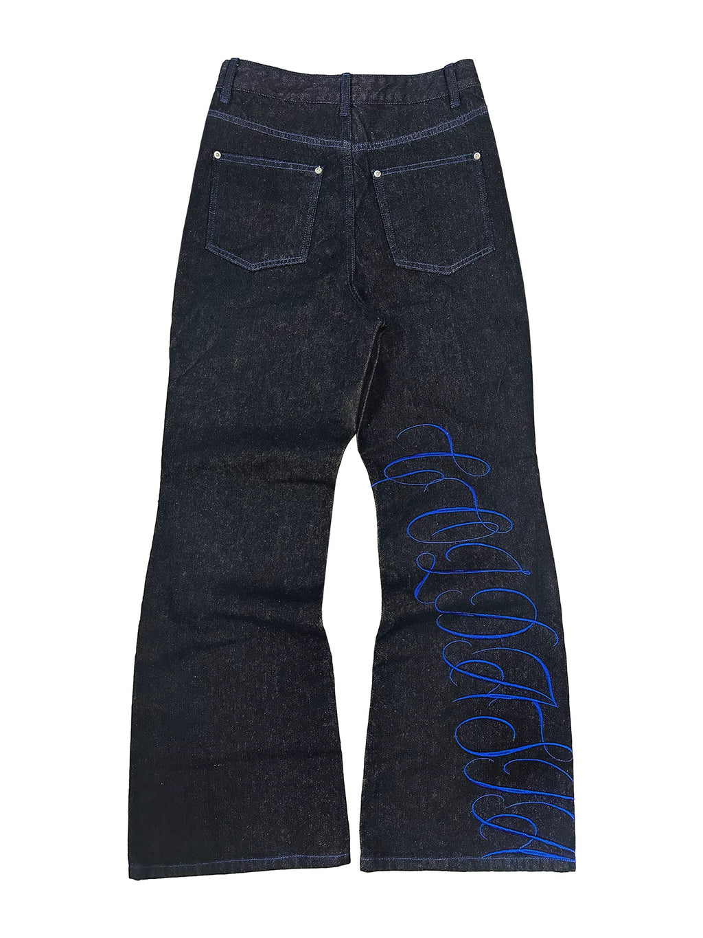 ColdAsia Flower-type Embroidered Original Cow Jeans
