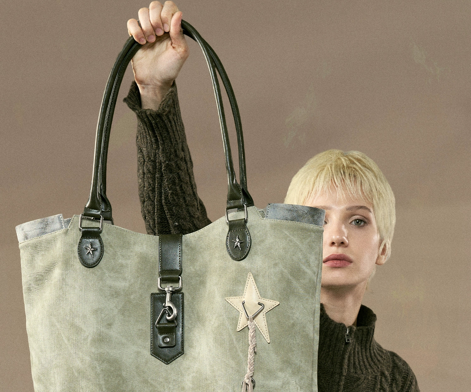 JACD Retro Large Capacity Shoulder Handbag