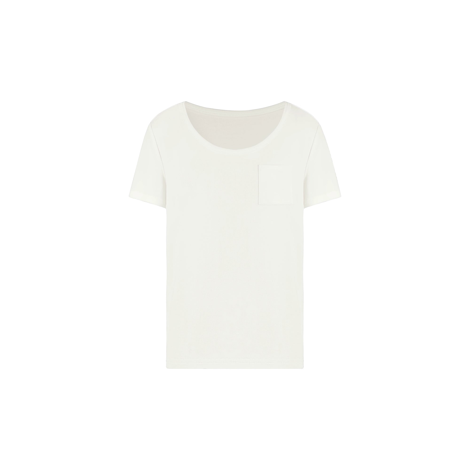 Jim Kennet Cool Big Round Neck Low Chest Loose Tee