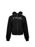 PCCVISION Hooded Cardigan Waist Jacket