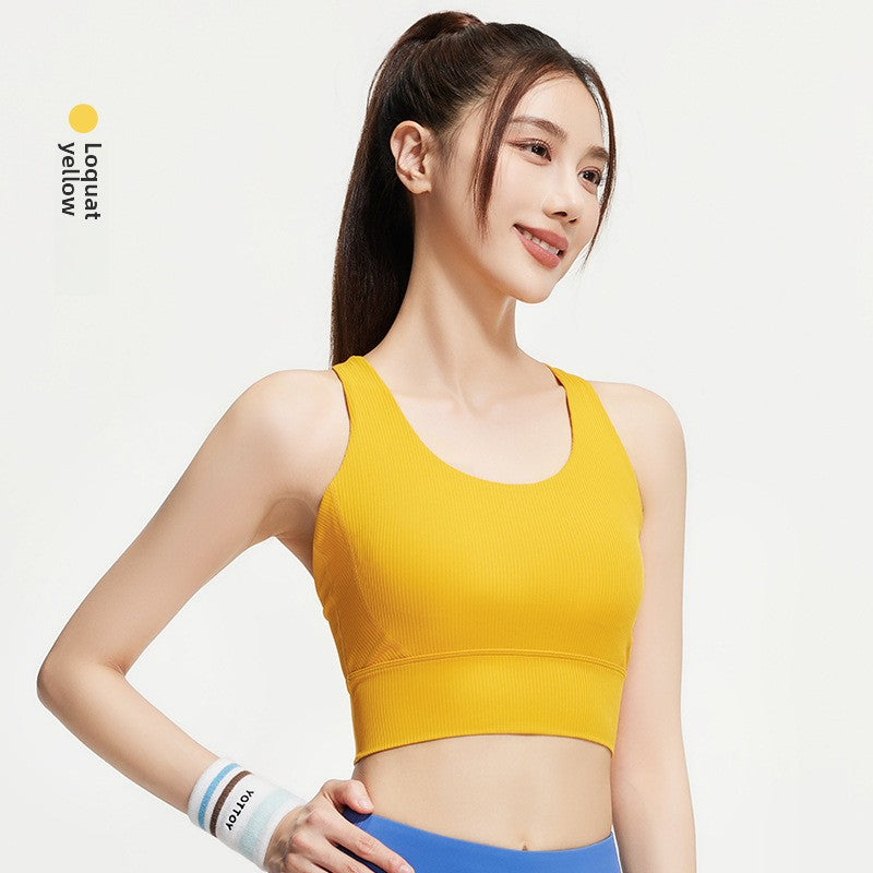 TIANQINGSE Fixed Chest Pad Yoga Back Sports Underwear
