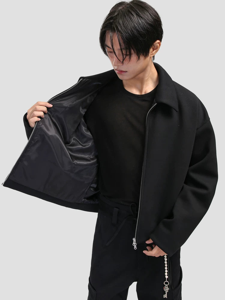 SOUTHFISH executive minimalist boxy shoulder cardigan jacket
