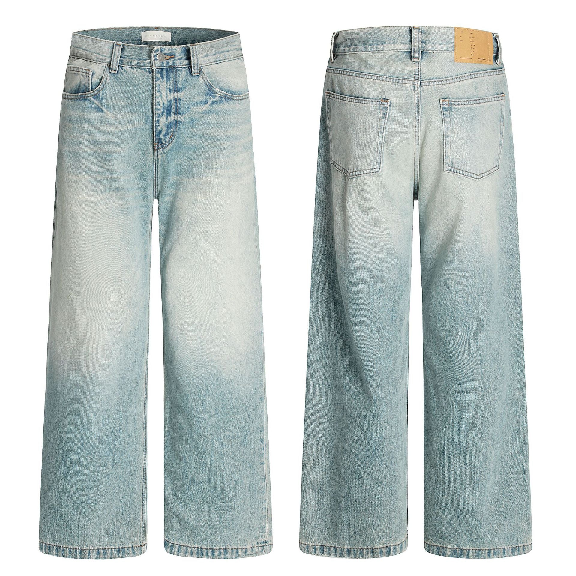 11KN Loose Simple Straight Jeans