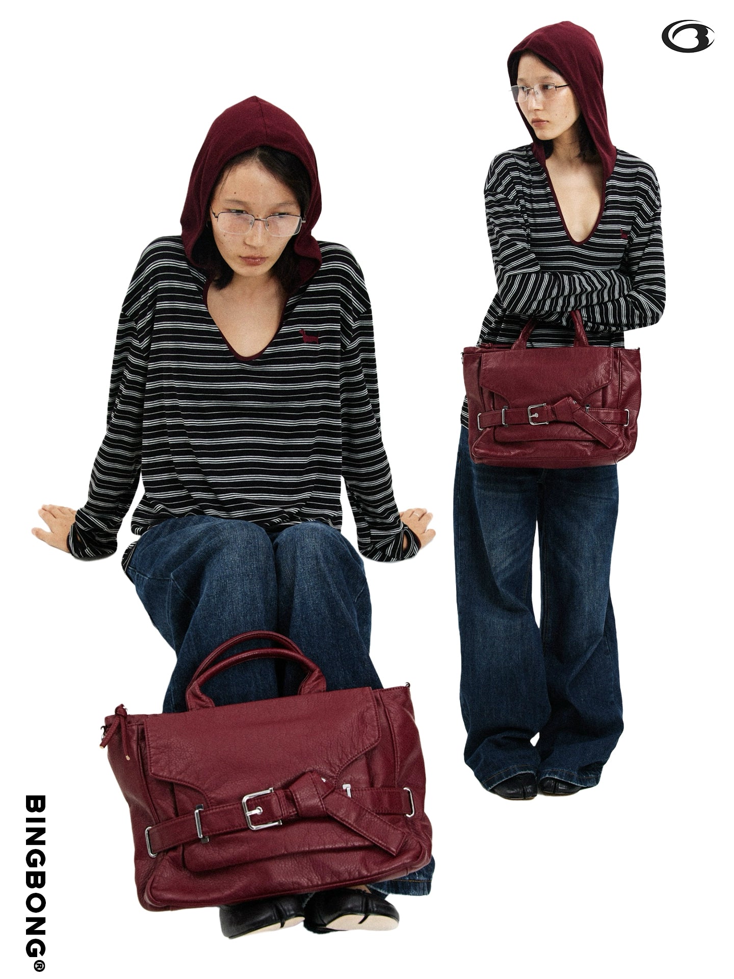 BINGBONG Urban Simple Shoulder Messenger Bag
