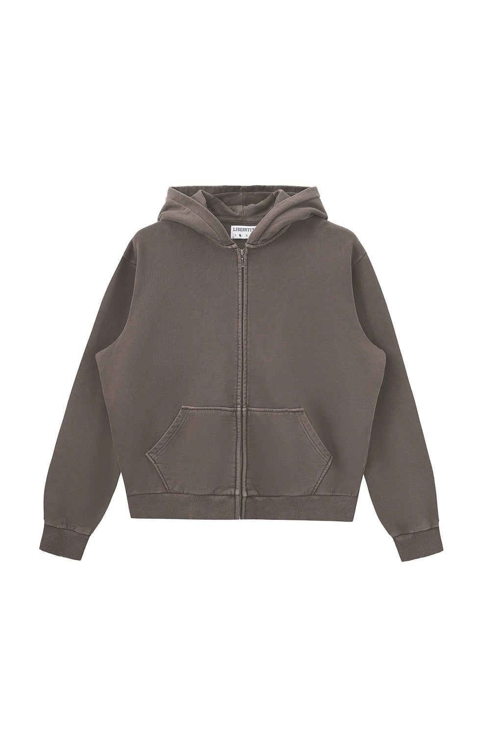 LIBERAFIT Vintage Staple Garment-Dyed Zip-Up Hoodie