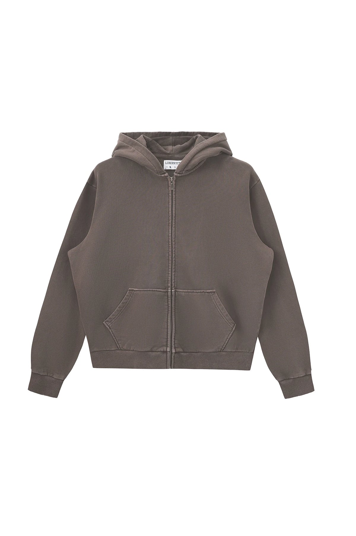 LIBERAFIT Vintage Staple Garment-Dyed Zip-Up Hoodie