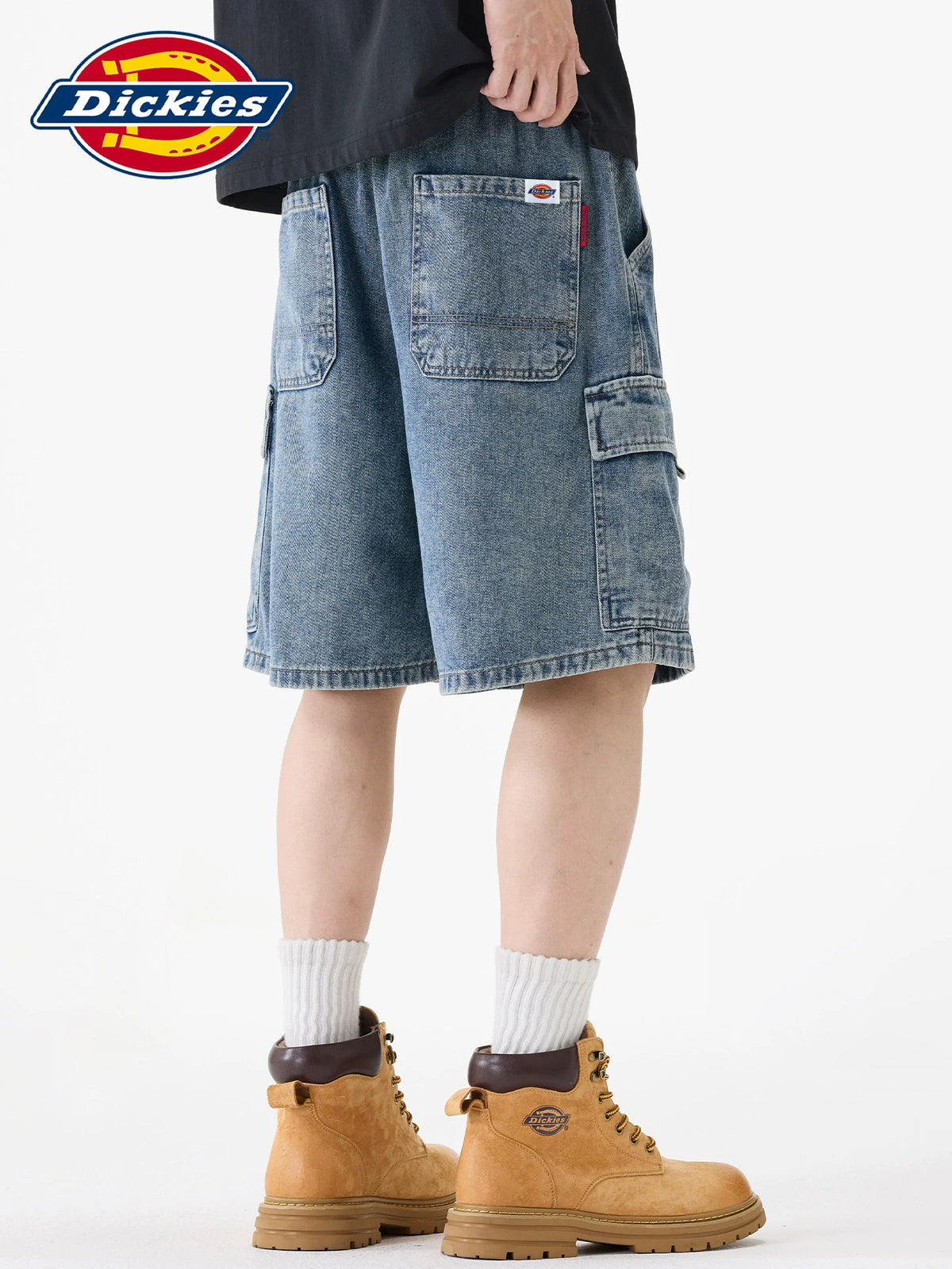 Dickies American Straight-Leg Cargo Denim Shorts