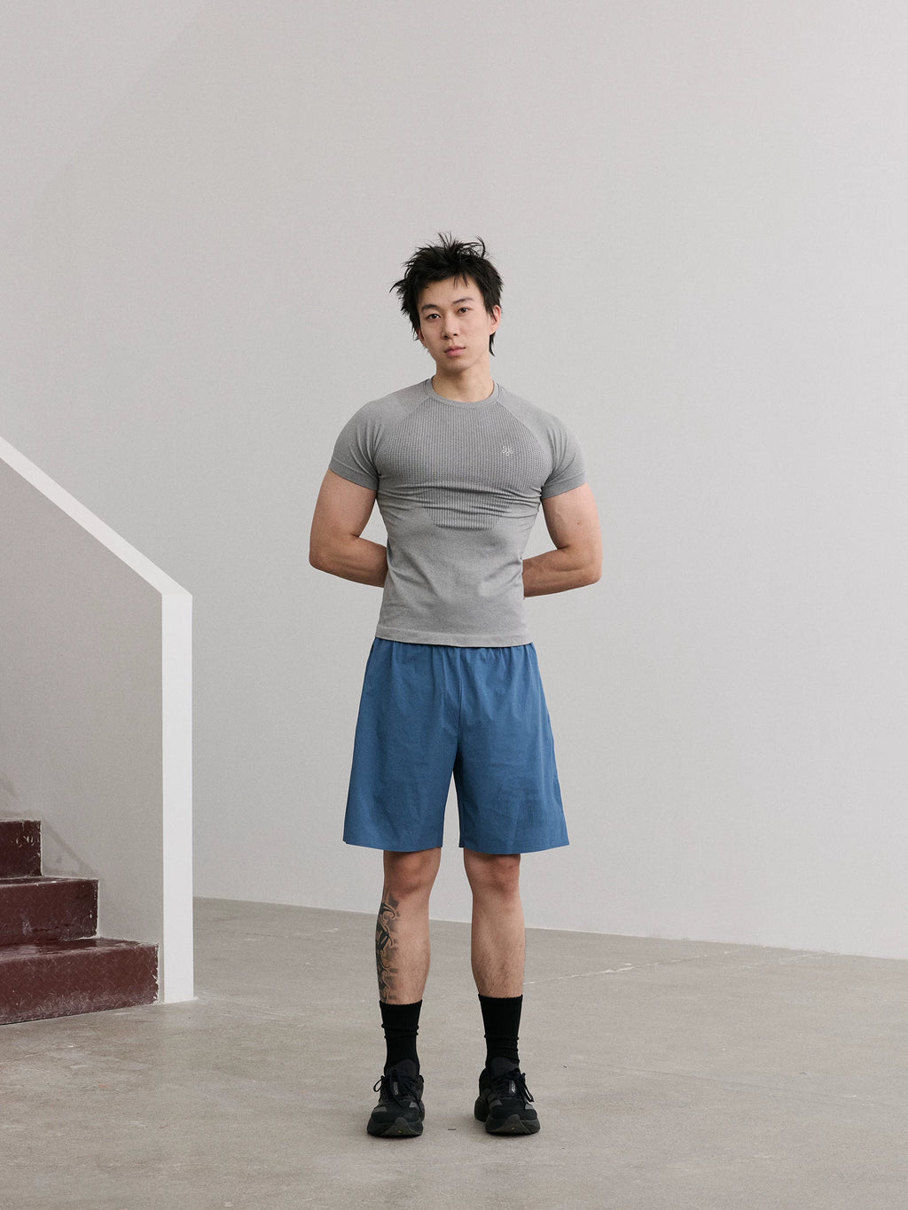 AFTERGLOW Taped Quick-Dry Contrast Waistband Sports Shorts