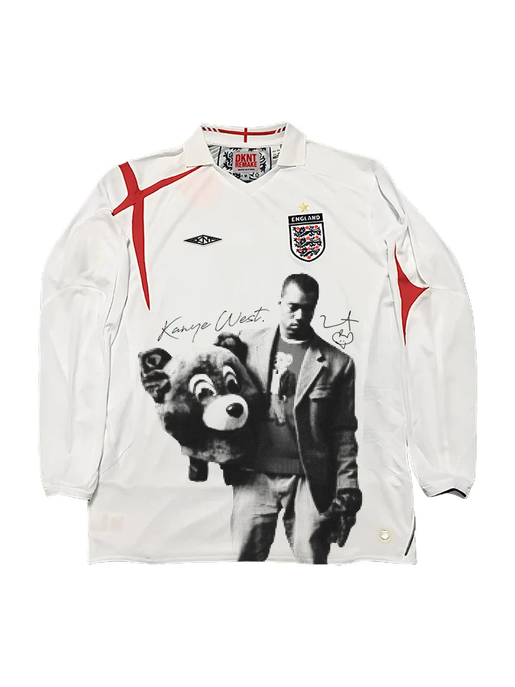 REMAKE Portrait Print Casual Jersey Tee