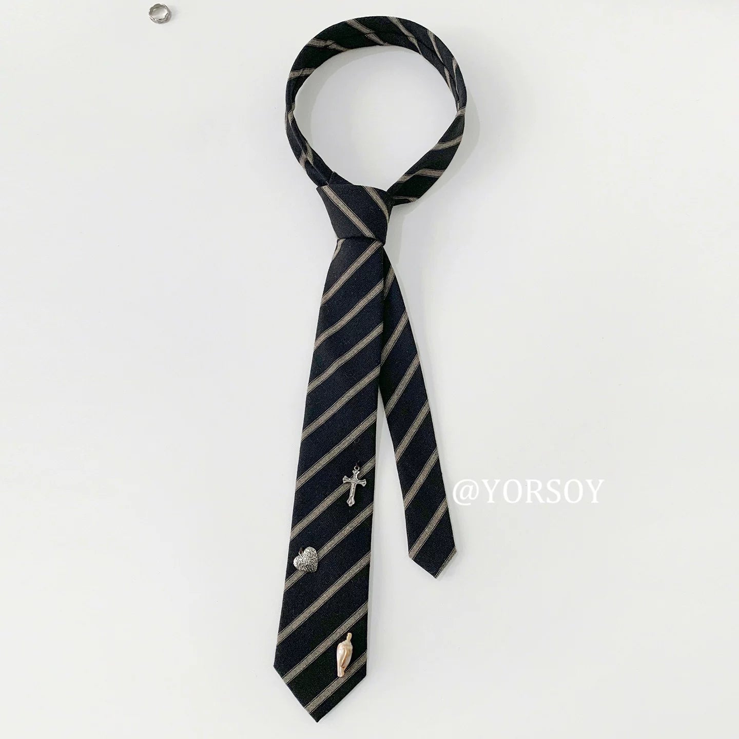 YORSOY Vintage College Style Y2K Tie