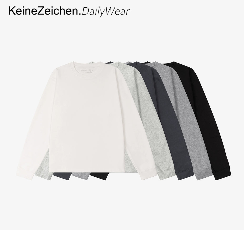 NO LOGO Warm Short Wide Bottom Long Sleeve