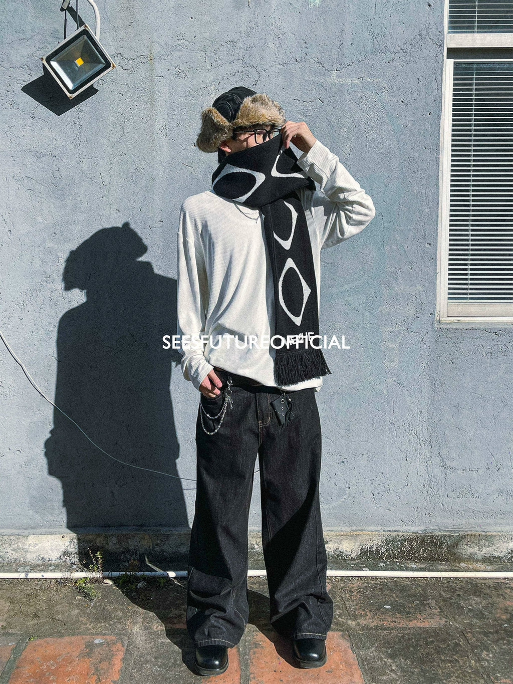 Seesfuture Retro Straight Versatile Wide Leg Pants
