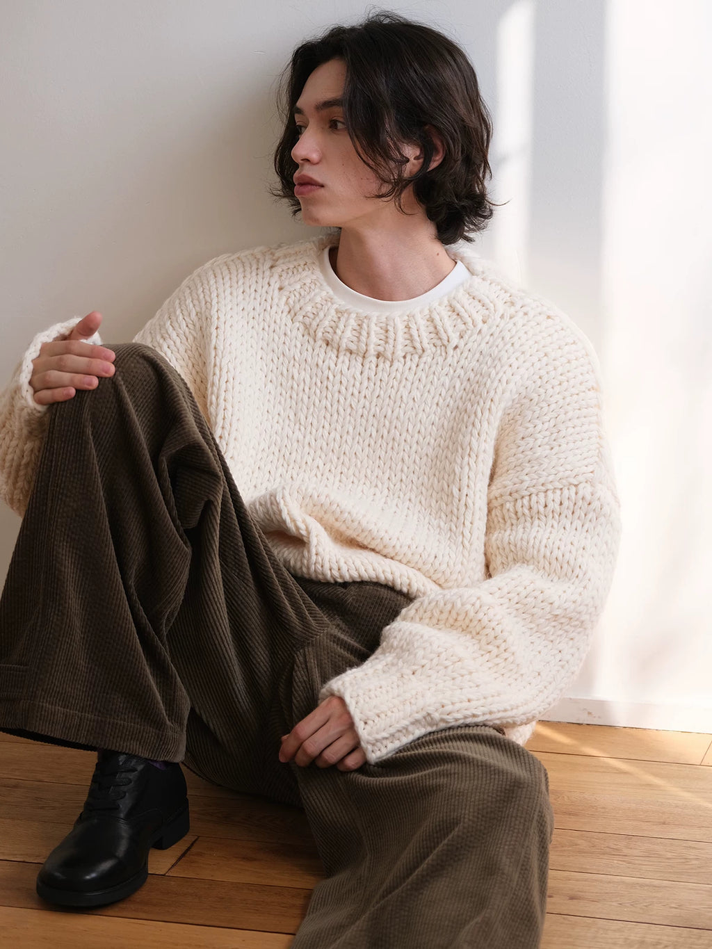 CARPEM Thick Needle Loose Lazy Sweater