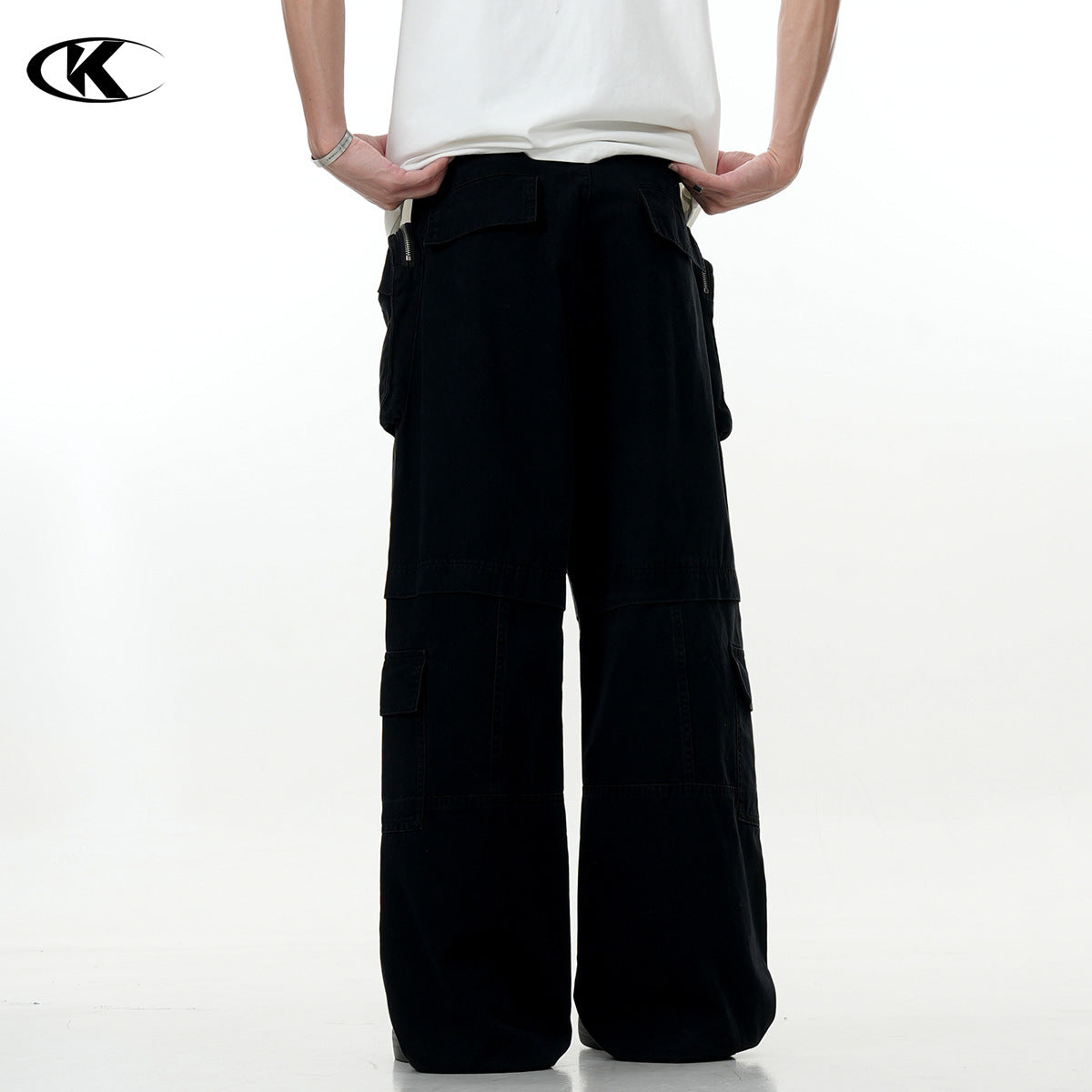 11KN Retro Straight Tooling Loose Casual Pants