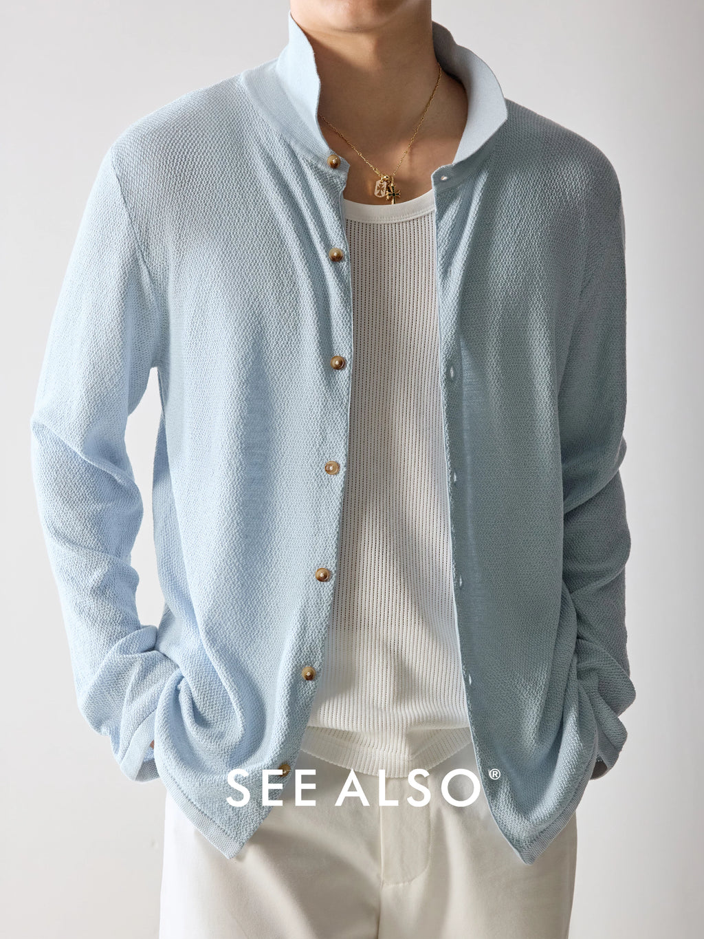 SEE ALSO Linen-Blend Breathable Relaxed Long-Sleeve Cardigan