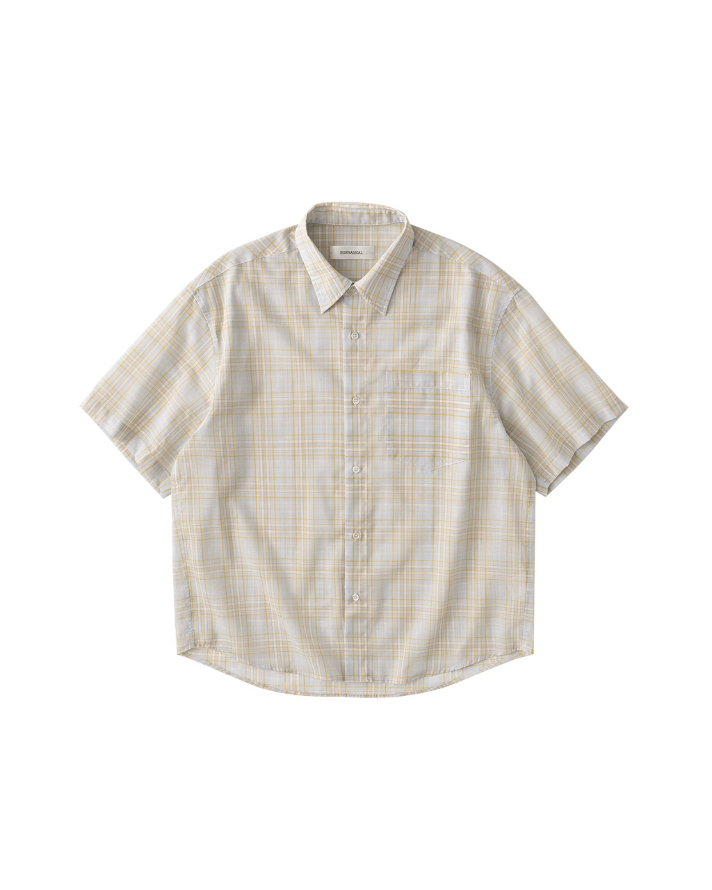 NONRADICAL Linen Check Breathable Relaxed Shirt