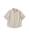 NONRADICAL Linen Check Breathable Relaxed Shirt