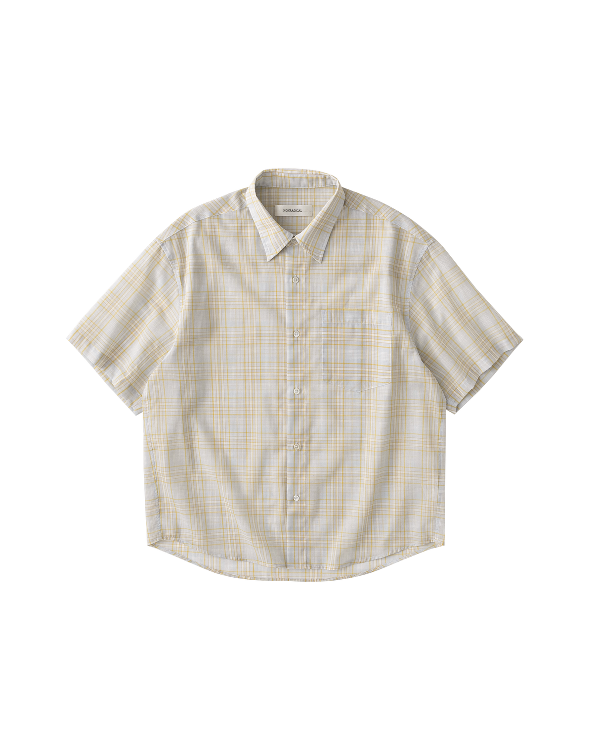 NONRADICAL Linen Check Breathable Relaxed Shirt