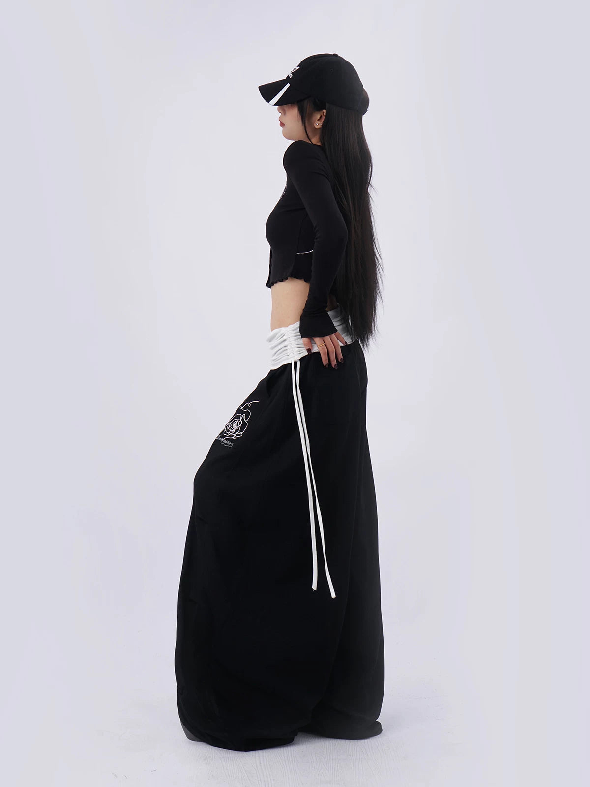 SAMUSAN V-neck Single-breasted Short Long Sleeve