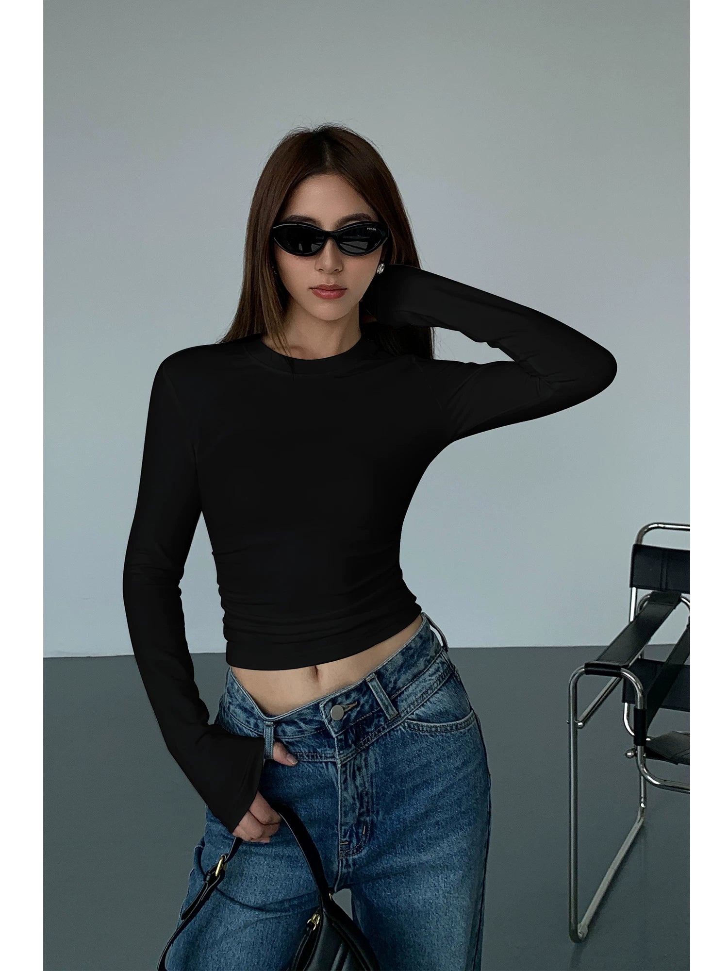 NEVA HU Slim and Thin Short Long Sleeves