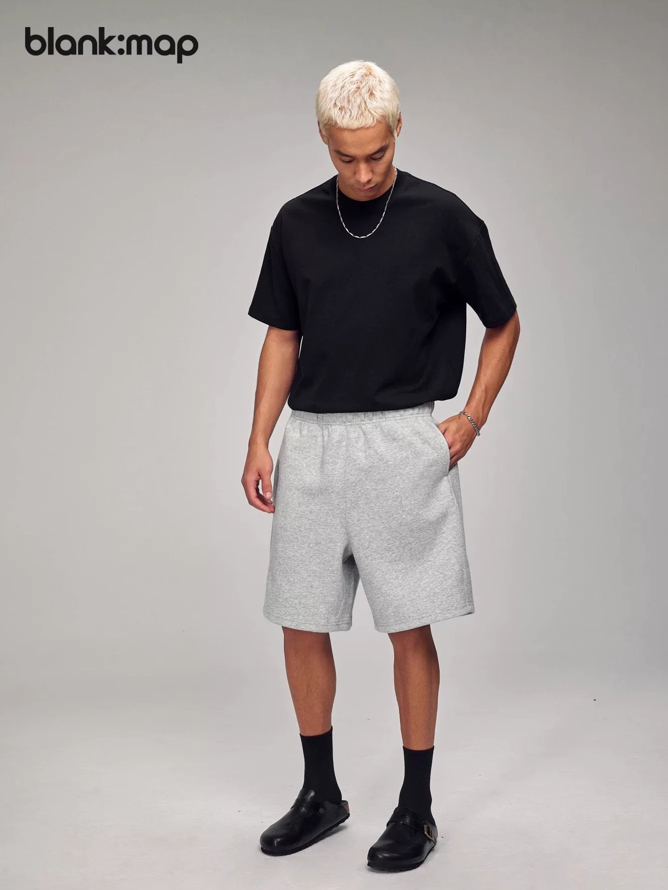 Blank: Map Comfortable Sports Loose Shorts