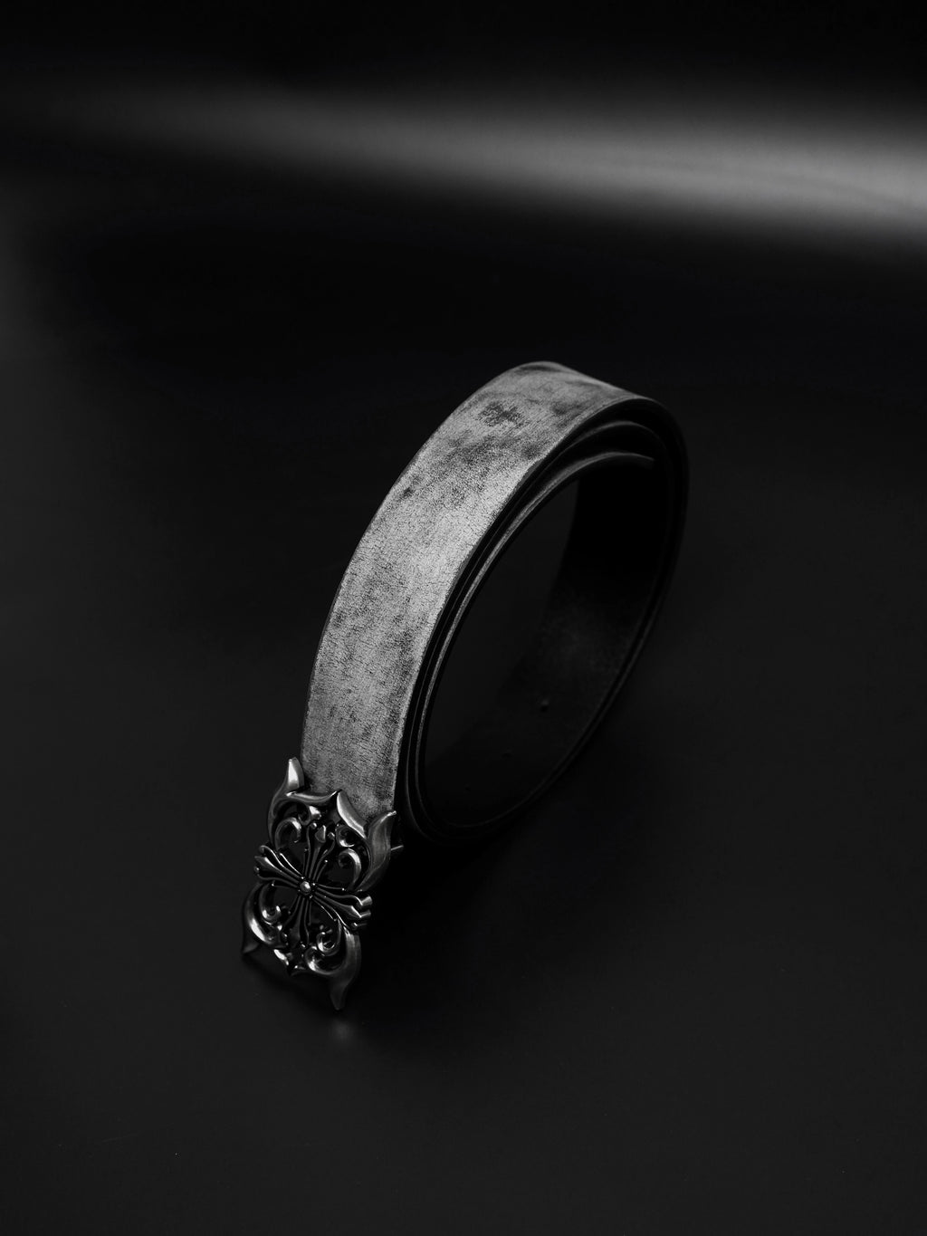 VOWPROGRESS Butterfly Carved Cowhide Belt