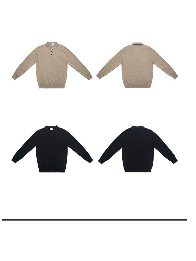 UNF Comfort Soft Waxy Knitted POLO Shirt