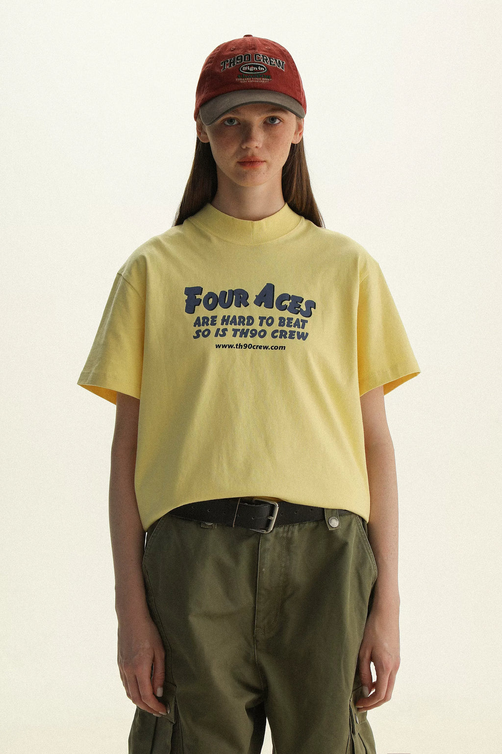 TH90 CREW Breathable Slim-Fit Half-Turtleneck Tee