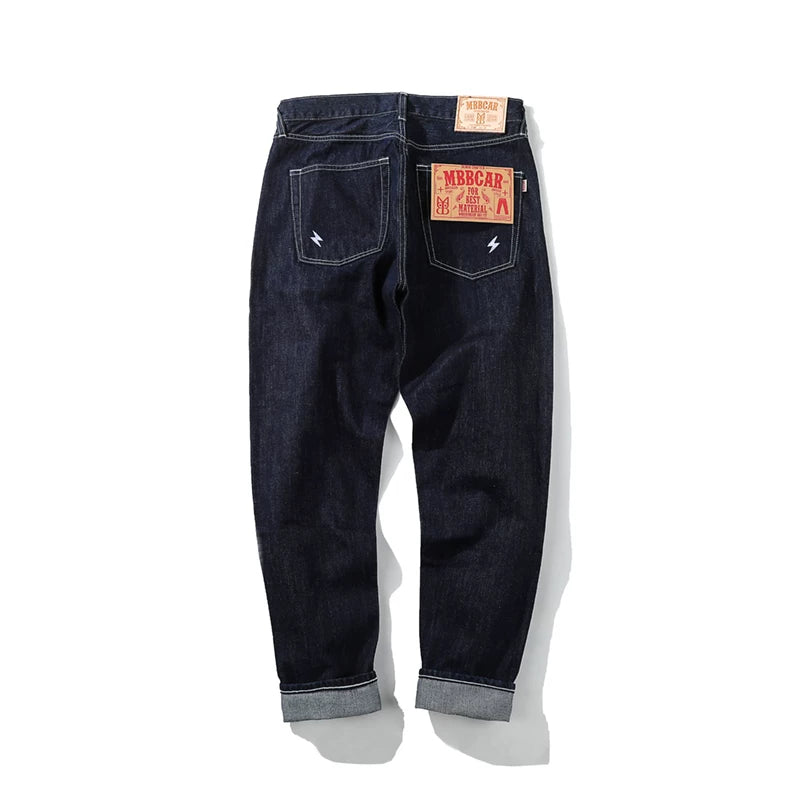 Mbbcar 14OZ Selvedge Embroidery Slim Fit Jeans