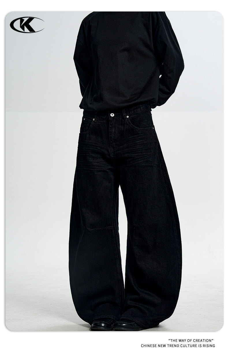 11KN 11 oz Wide-Leg Straight Jeans