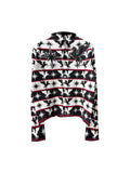 DETW Starry Sky Stand-Collar Knit Cardigan